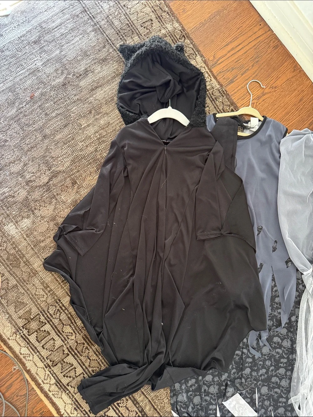 Grim reaper obi wan ghost grim reaper black cat capes 7-9y